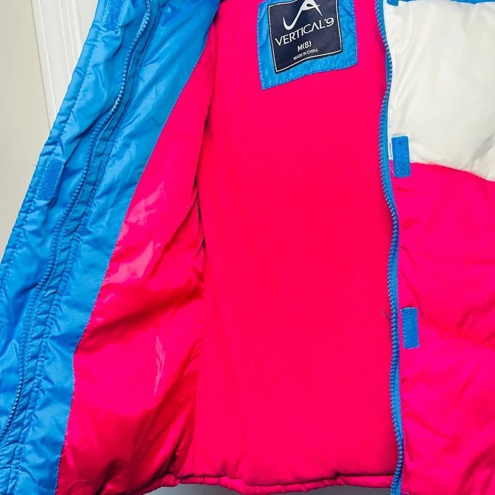 Vertical 9 Puffer Winter Jacket Youth Size  Medium (8) Colorful Warm